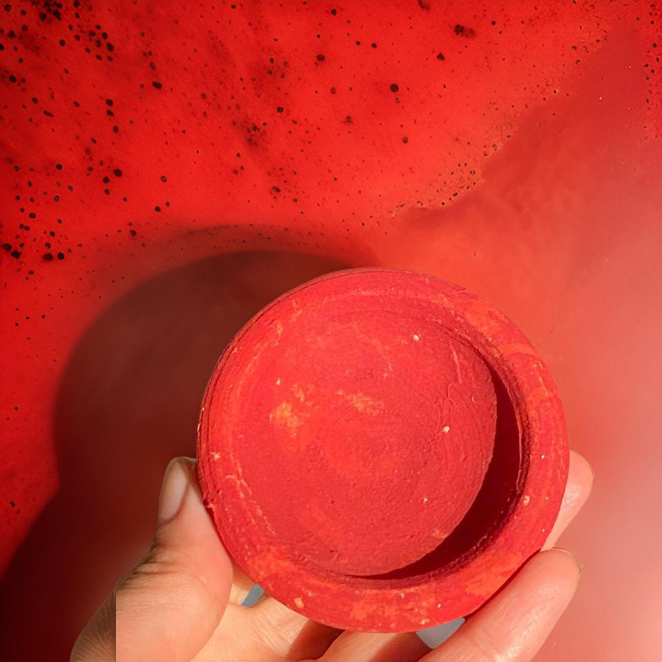 Aker Fassi Moroccan Clay Lip Pot 100% Handmade