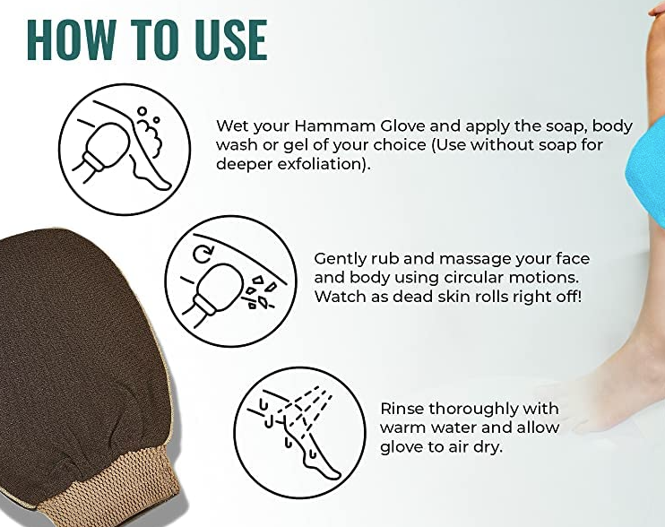 Kessa scrub glove - Traditional Moroccan Spa Exfoliation