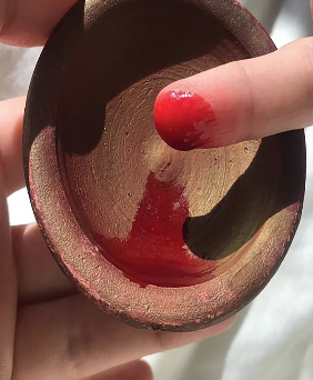 Aker Fassi Moroccan Clay Lip Pot 100% Handmade